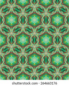 Abstract vector seamless pattern. Modern stylish texture. Illustration and Swatch.