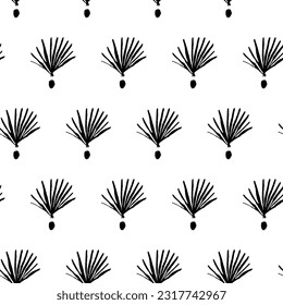 Patrón abstracto del vector sin fisuras.  Ornamento de formas geométricas simples. Ilustración en estilo doodle