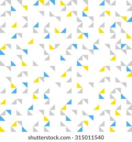 Abstract vector seamless pattern. Repeating geometric triangles texture