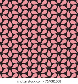 Abstract vector seamless pattern. Repeating geometric background with hexagonal grid. 