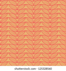 Abstract vector seamless pattern. Resembles knit linen