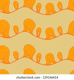 Abstract vector seamless pattern. Resembles lace or string