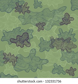 Abstract vector seamless pattern, resembles artistic camouflage stains