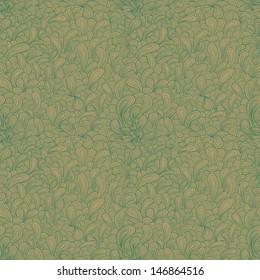 Abstract vector seamless pattern. Retro colors.