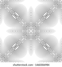 Abstract vector seamless pattern. Simple geometric shapes. Monochrome shades of color.