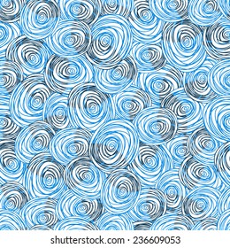 abstract vector seamless pattern with spirals