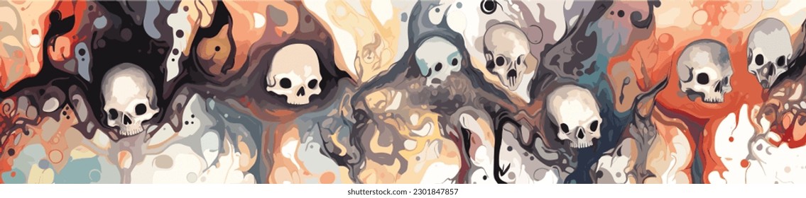 abstract vector seamless pattern, in the style of playful yet macabre, inkblots, focus on joints connections, tapestry-like, positive negative space, poured resin, 17th century 