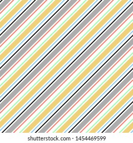 Abstract vector seamless pattern with vertical parallel stripes. Colorful pastel background can be used for kids room or wrapping paper. Vintage and retro style print for interior or fabric design