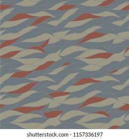 Abstract vector seamless pattern, wavy background. Template for Wallpaper, postcard,paper,fabric, web page. Calm colors.