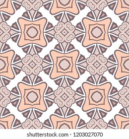 Abstract Vector Seamless Pink Color Pattern for Background