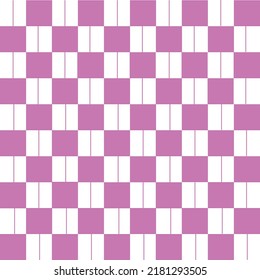 Abstract Vector Seamless pink plaid Checkered Squares Pattern