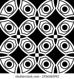 Abstract vector seamless pop art pattern. Pop art, graphic ornament. Optical illusion.