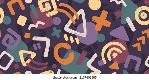 BANDEJA DE PURPLE INSEGURA DEL VECTOR ABSTRACTO CON ELEMENTOS GEOMÉTRICOS MULTICOLORADOS