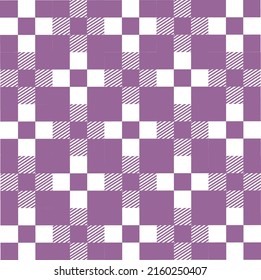 Muster für abstrakte Vektorgrafiken - Nahtlose violette, karierte Quadrate