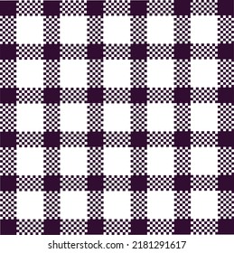 Abstraktes Muster für Vektorgrafiken - Nahtlos violettes Plaid-Plaid