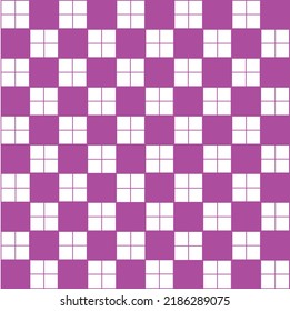 Abstract Vector Seamless purple plaid Checkered Squares Pattern grid