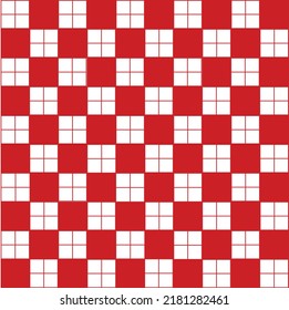 Abstract Vector Seamless red plaid Checkered Squares Pattern
grid