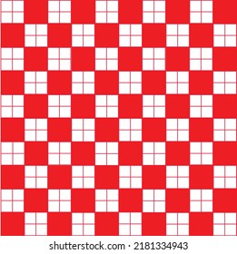 Abstract Vector Seamless red plaid Checkered Squares Pattern
grid
