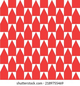 Abstract Vector Seamless red plaid Checkered Squares triangle Pattern