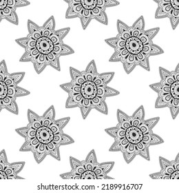 Abstract vector seamless sketch doodle background.