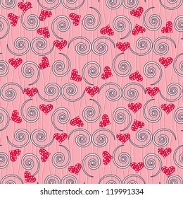 abstract vector seamless Valentine's Day
