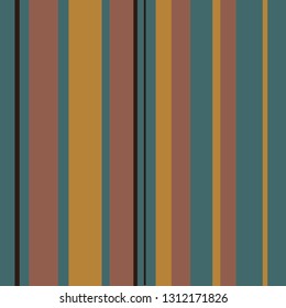 Abstract vector seamless yellow green brown background, Retro Bright Colorful stripes pattern. Stylish colors for wallpaper, Curtain, gift wraper, handkerchief