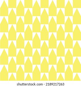 Abstract Vector Seamless yellow  plaid Checkered Squares triangle Pattern