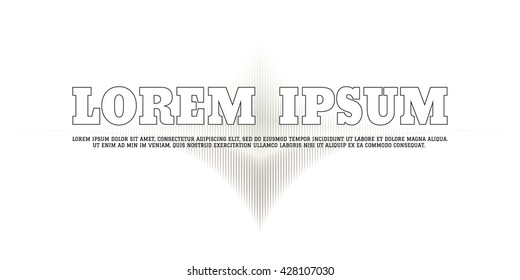 Abstract vector segment background for text and message