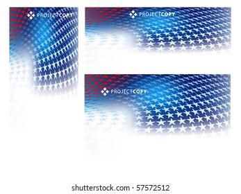 Abstract Vector Set Of Design Templates or Web Banners