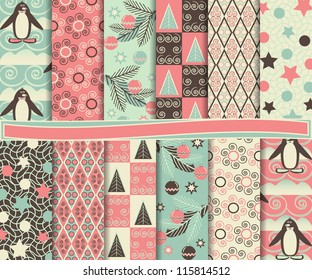 Abstract vector set of paper for scrapbook