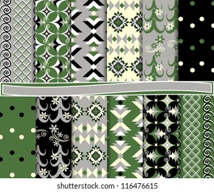 Abstract vector set of paper for scrapbook