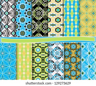 Abstract vector set of paper for scrapbook