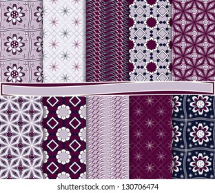 Abstract vector set of paper for scrapbook