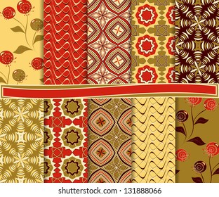 Abstract vector set of paper for scrapbook