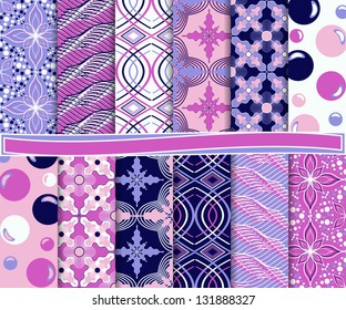 Abstract vector set of paper for scrapbook