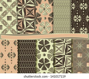 Abstract vector set of paper for scrapbook
