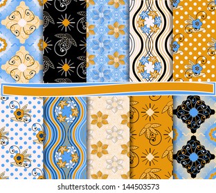 Abstract vector set of paper for scrapbook