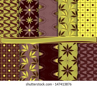 Abstract vector set of paper for scrapbook