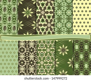 Abstract vector set of paper for scrapbook 