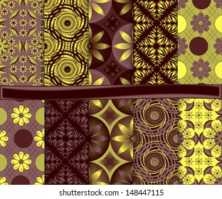 Abstract vector set of paper for scrapbook