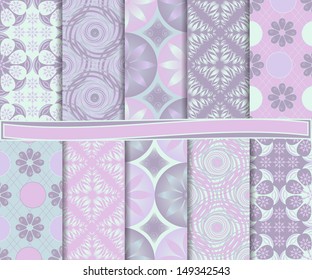 Abstract vector set of paper for scrapbook