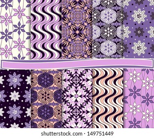 Abstract vector set of paper for scrapbook