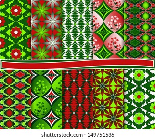 Abstract vector set of paper for scrapbook 
