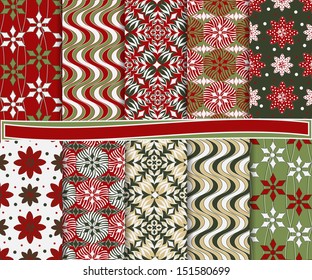 Abstract vector set of paper for scrapbook