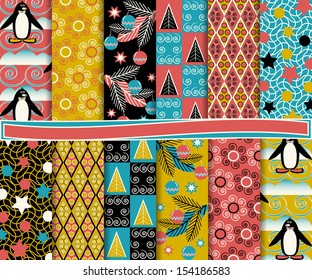 Abstract vector set of paper for scrapbook