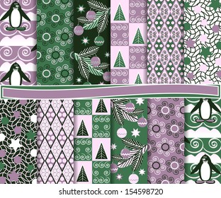 Abstract vector set of paper for scrapbook