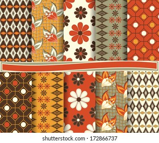Abstract vector set of paper for scrapbook