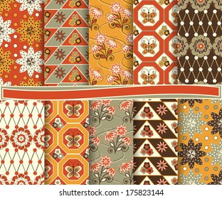 Abstract vector set of paper for scrapbook