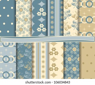 abstract vector set of scrapbook paper