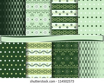 abstract vector set of scrapbook paper